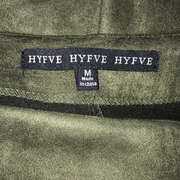 HYFVE Olive Green Suede Envelope Skort - Picture 6 of 8